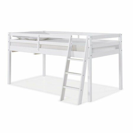 KD CAMA DE BEBE Roxy Twin Wood Junior Loft Bed White KD3242721